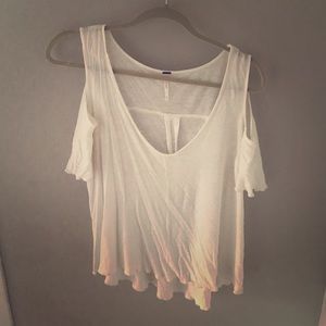 Free People cold shoulder tee